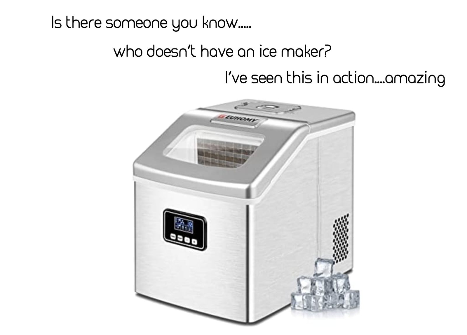 Portable Ice Maker - Lifesaver.