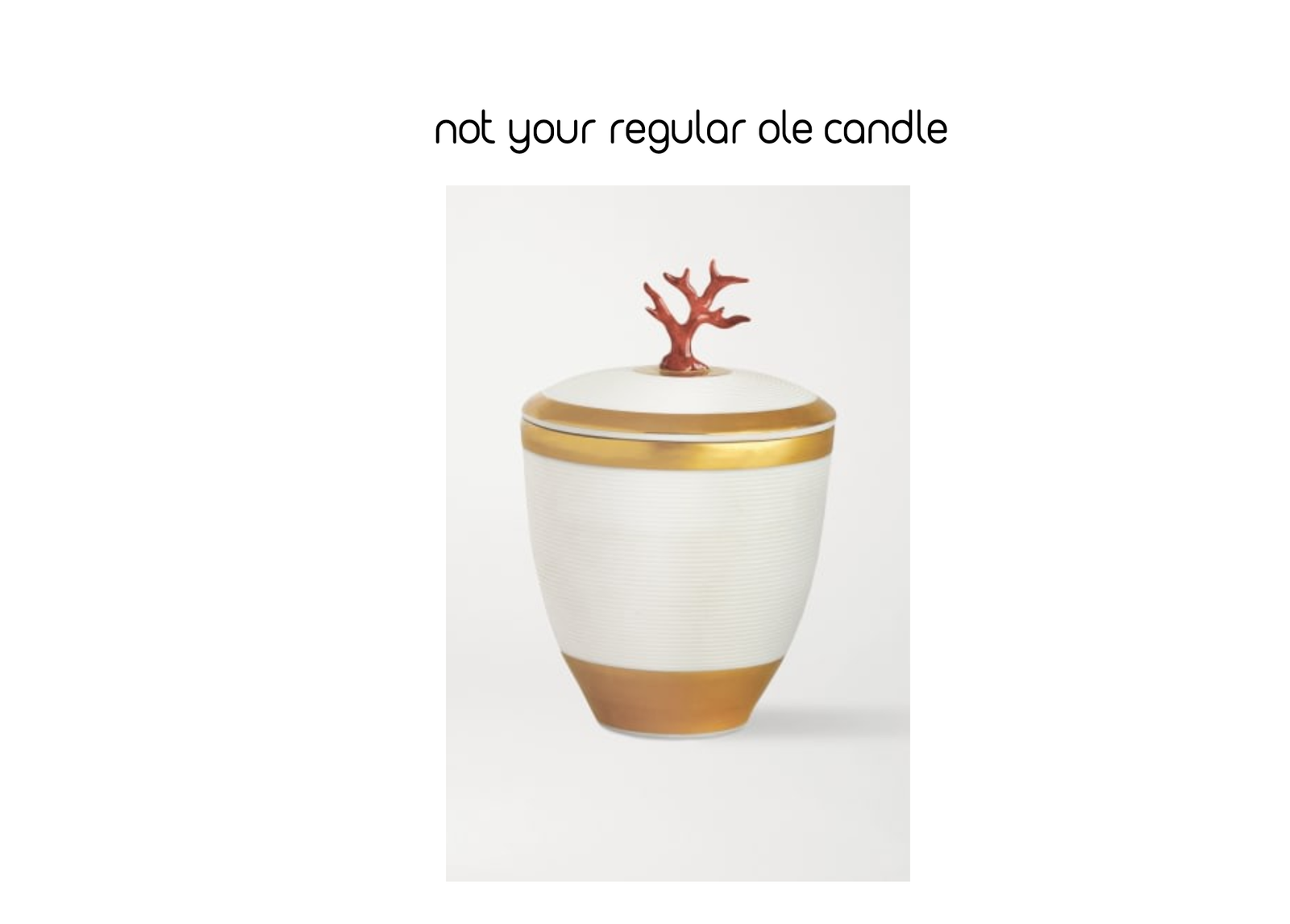 White Coral Scented Candle