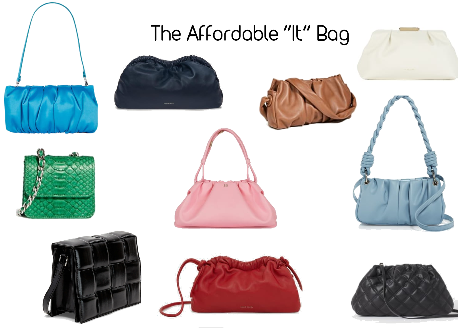 Bright Blue, Navy, Brown, White, Green, Pink, Light Blue, Black, Red, Black